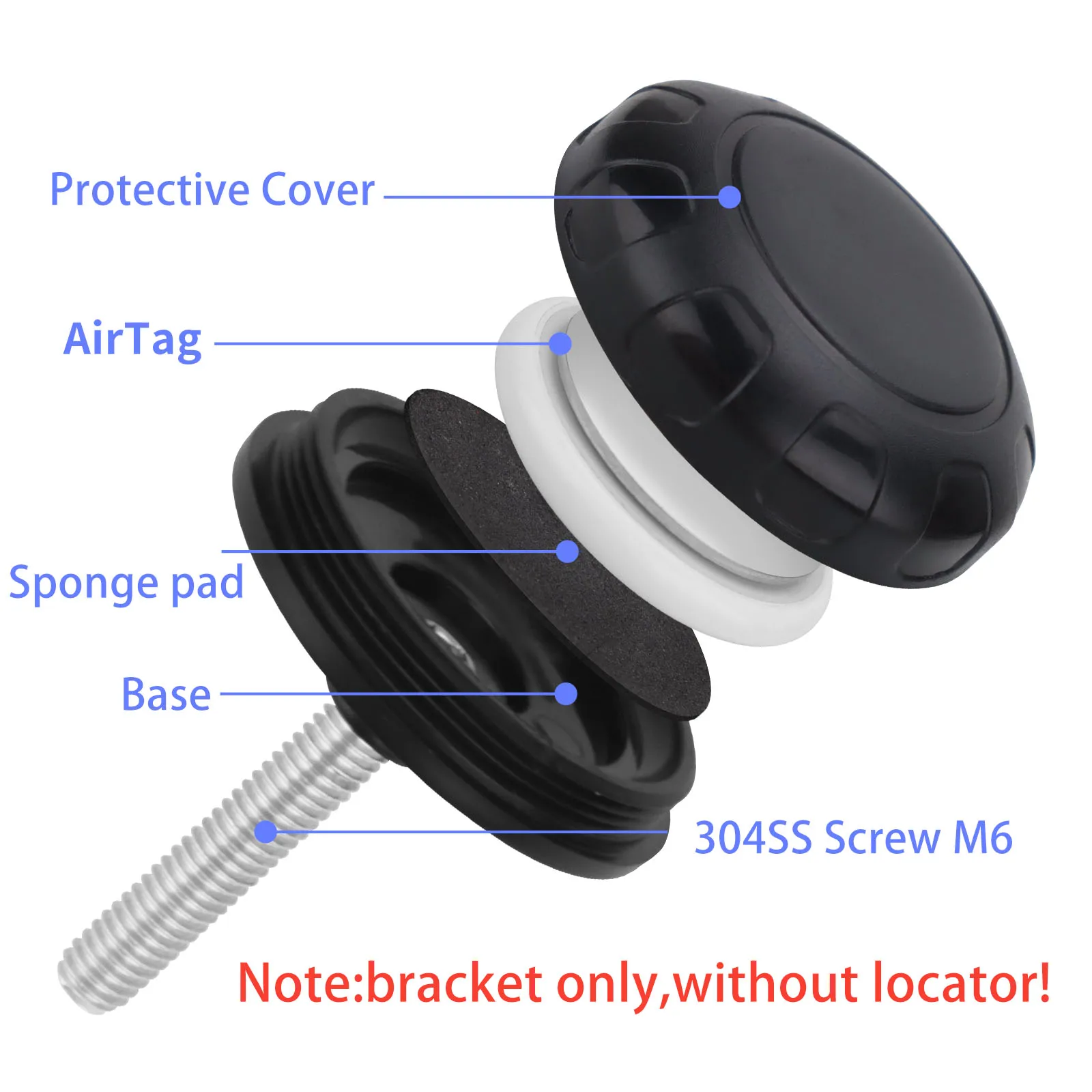 Support de vélo caché pour AirTag VTT GPS Tracker accessoires de Protection antivol étanche universel pour toutes les vélos