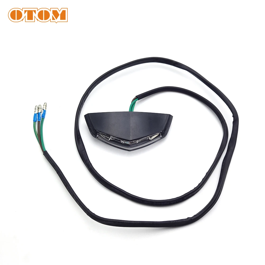 OTOM 2023 Motorcycle License Plate Holder Tail Light Bracket With LED-light Taillight Unit Rear Fender For GASGAS EC ECF 250 350
