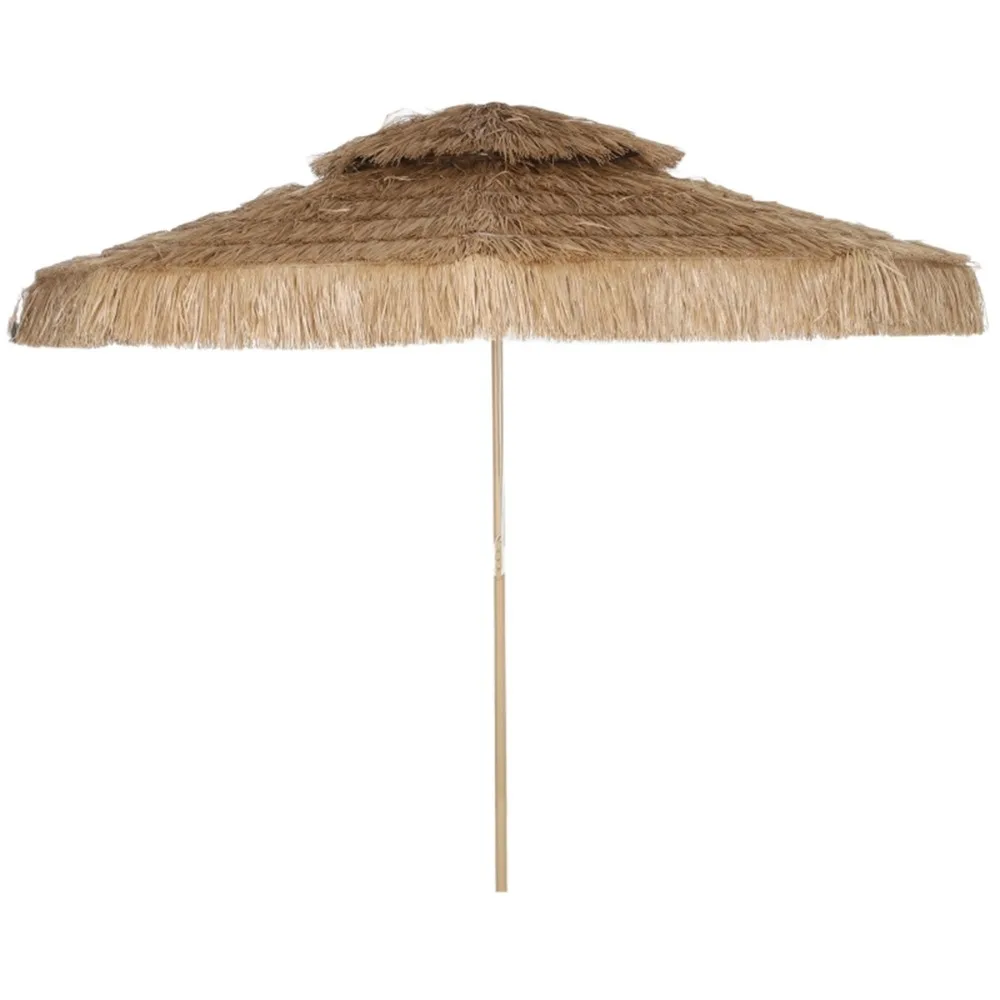 

115.7" Dia. X 100.8" H Outdoor Umbrella Natural Color