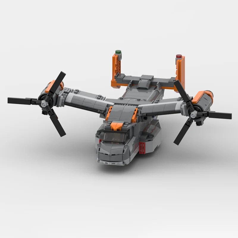 Модель воздушного истребителя Moc, строительные блоки, модель самолета Osprey, технология, кирпичи, самолет, сделай сам, сборка, праздничный набор игрушек, подарки