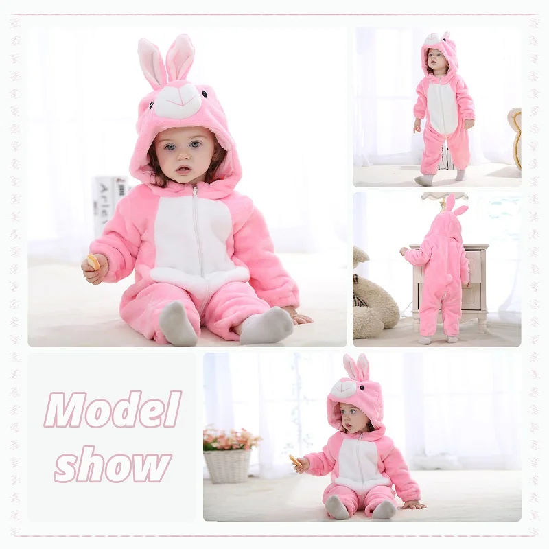 MICHLEY Weihnachten Elch Baby Strampler Winter Mit Kapuze Flanell Kleinkind Kleinkind Kleidung Insgesamt Bodys Overall Kostüm Für Kinder – Detail 30