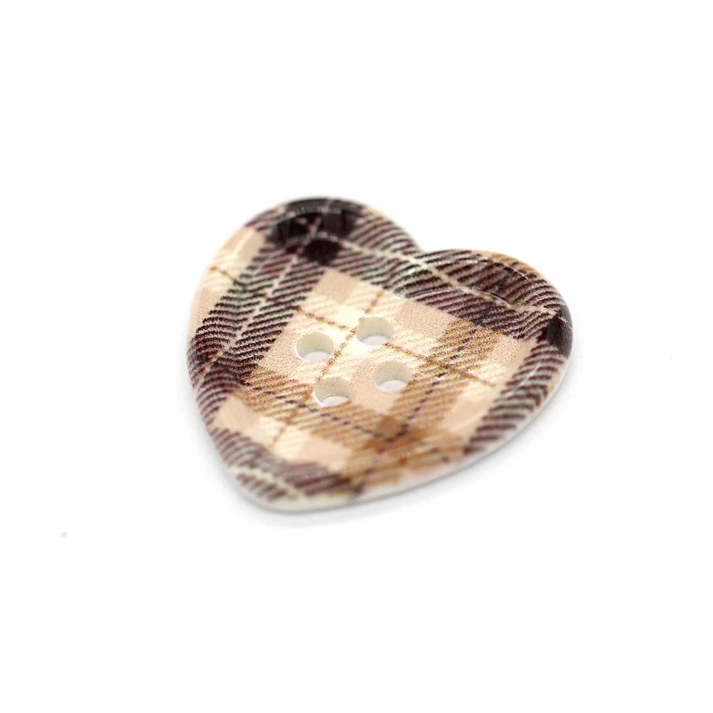 HENGC 10 قطعة 24 مللي متر خمر شكل قلب أزرار بلاستيكية للملابس النساء بدلة معطف البلوزات كبيرة Crafts بها بنفسك الحرف الخياطة اكسسوارات #6