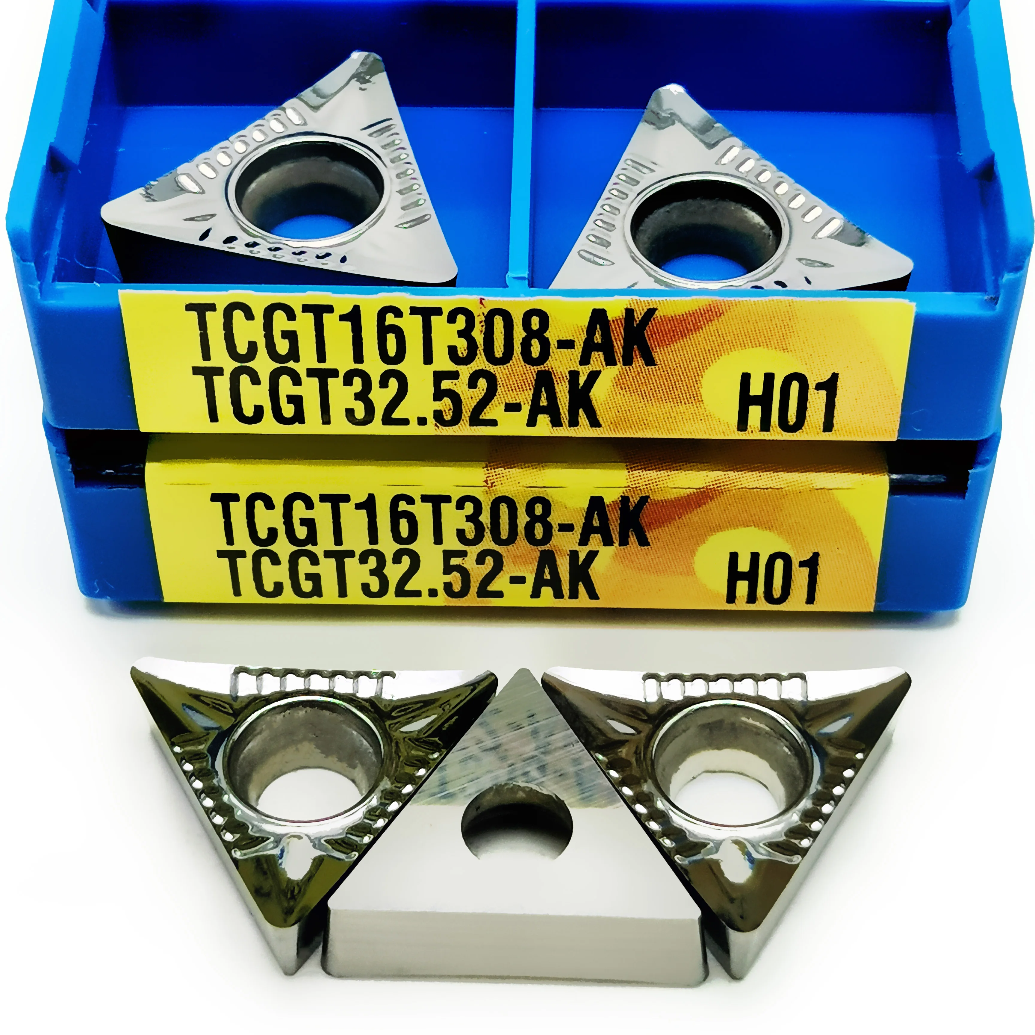 Алюминиевые вставки TCGT16T304 TCGT16T308 AK H01, инструмент для внутренней обточки, высококачественный токарный станок, токарная вставка, инструмент ToolTCGT16T3