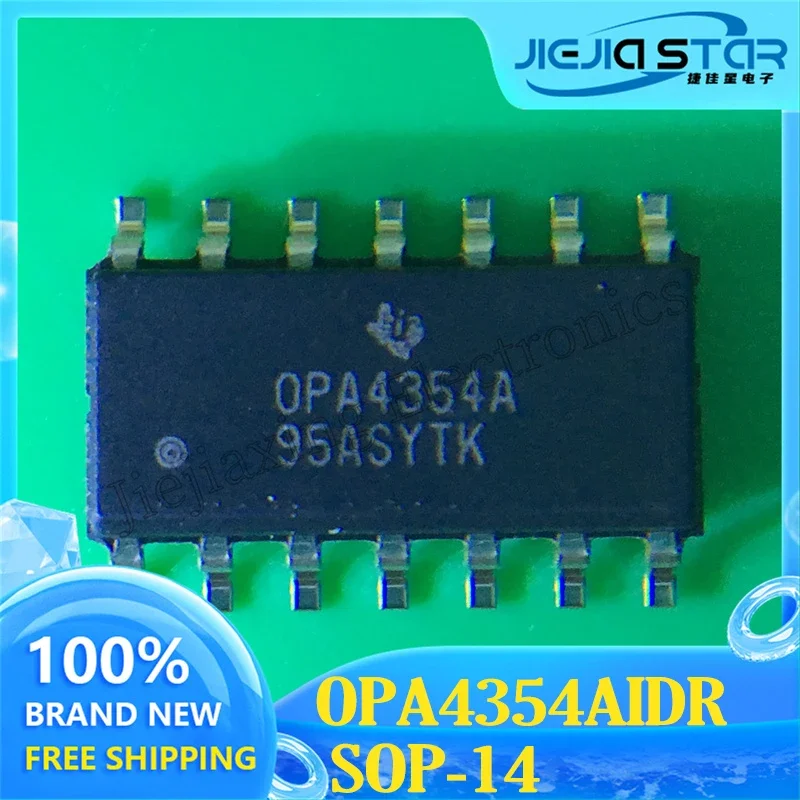 

New Electronics 2024+ OPA4354AIDR OPA4354A OPA4354 SOP14 Amplifier Chip 100% Brand New and Original 3~10PCS Free Shipping