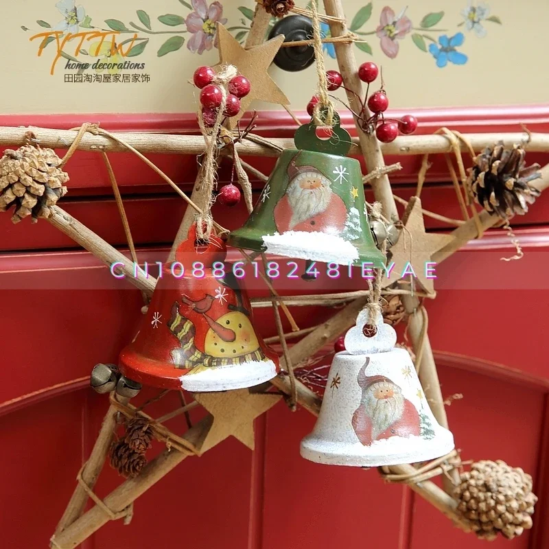 

Красный Санта-Клаус в скандинавском стиле, украшение в виде колокольчика, настольные украшения, подвеска, подарки