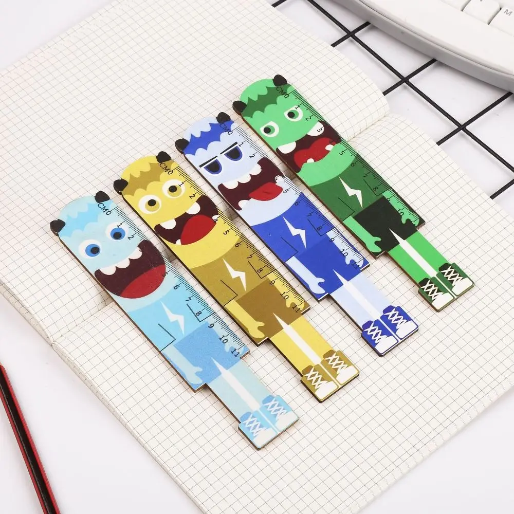 Cat's Paw Cute Wood Tools Ruler Creative Cartoon 15CM Straight Ruler Novetly Funny Student Straight Ruler School