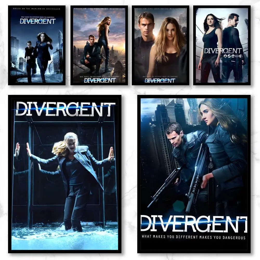 Movie D-Divergent Poster Graffiti Art Posters, Chic Wall Decor for Home, Studio, Office & Coffee Shop