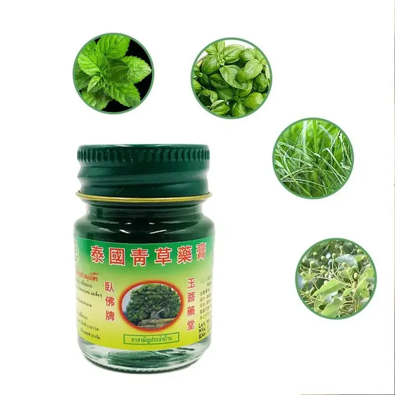 15g 10pcs Thailand Herbal Cream Chest Refresh Itching Cold Headache Cough Ointment Rheumatism Mosquito Bites Cream Health Care