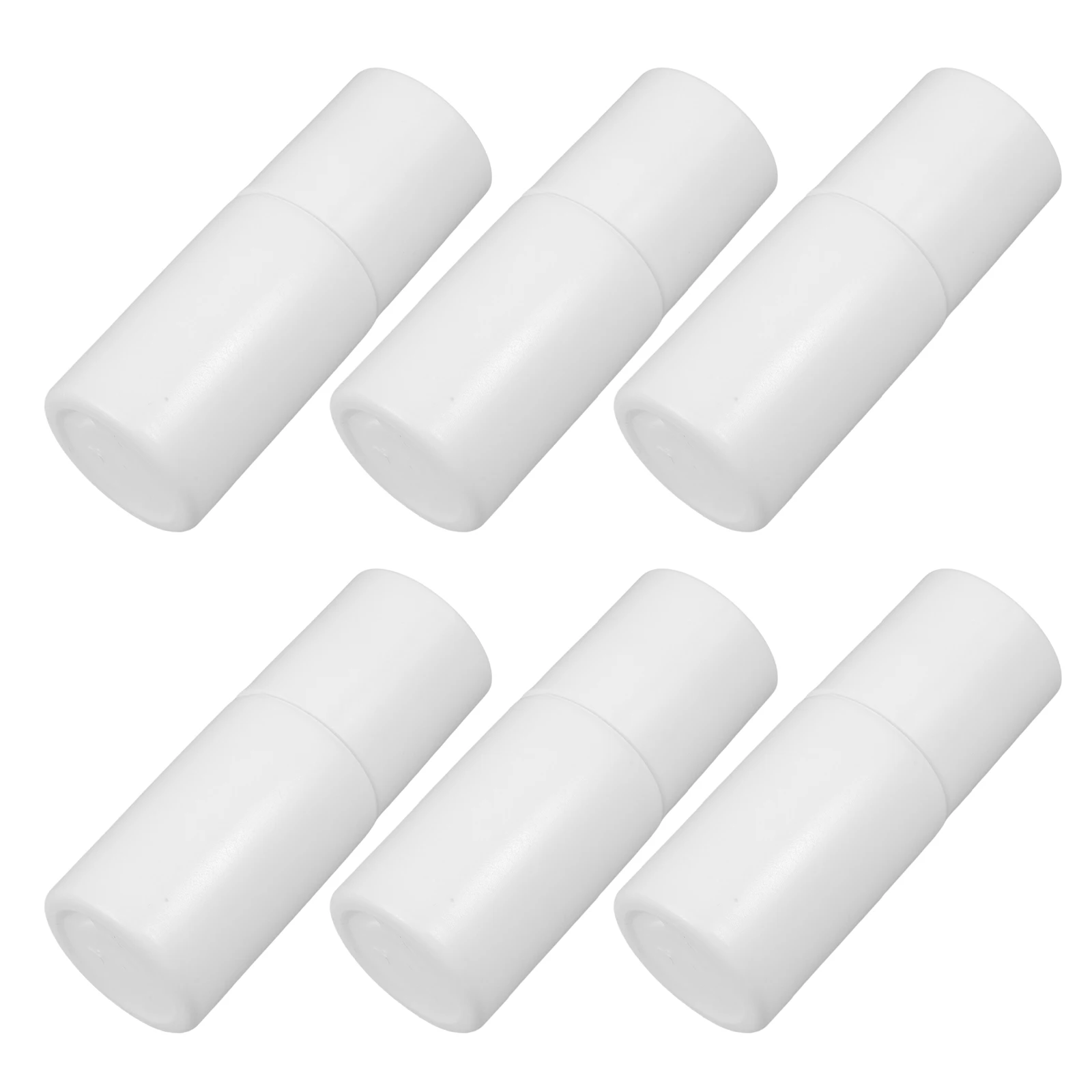 

6pcs Correction Fluid Bottle 20ml White Plastic Portable Travel Applicator Storage Bottles Refillable Small Containers