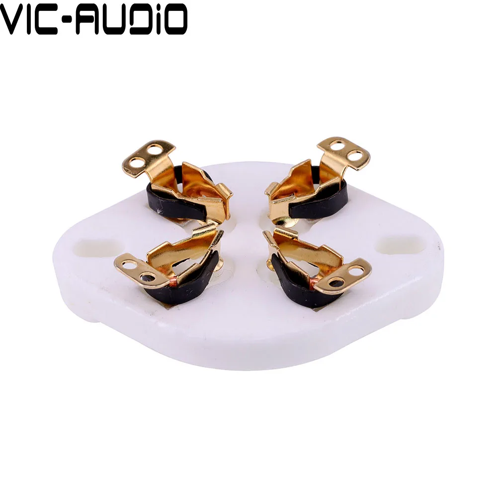 1 шт. 4-контактный U4A керамический ламповый разъем для 274A 5U4G 300B 2A3 811 572B 45 71A аудио Hi-Fi винтажный усилитель DIY панель крепление на шасси