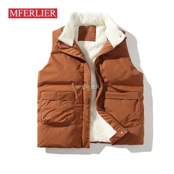 Autumn WInter Large Size Men Vest 7XL Bust 140cm 6XL 5XL Loose Fleece Vests