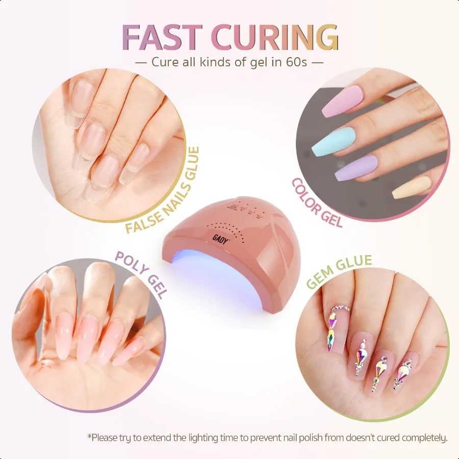 Lámpara de uñas LED UV GAOY rosa