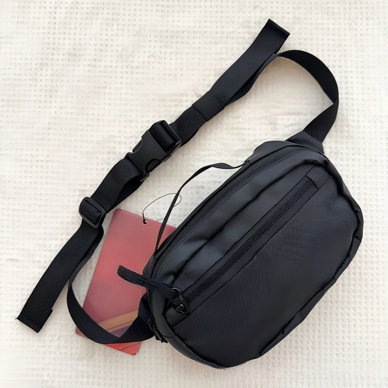 

1.5L Waterproof Oxford Fanny Pack, Color Block Sports Waist Bag Portable Cosmetic Crossbody Bag for Travel Daily Outdoor Use