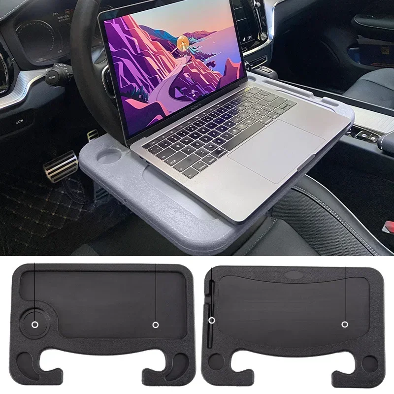 Car Steering Wheel Tray Board Laptop Computer Desk Mount Stand Eat Work Tray Board Interior Accessories Sundries rack