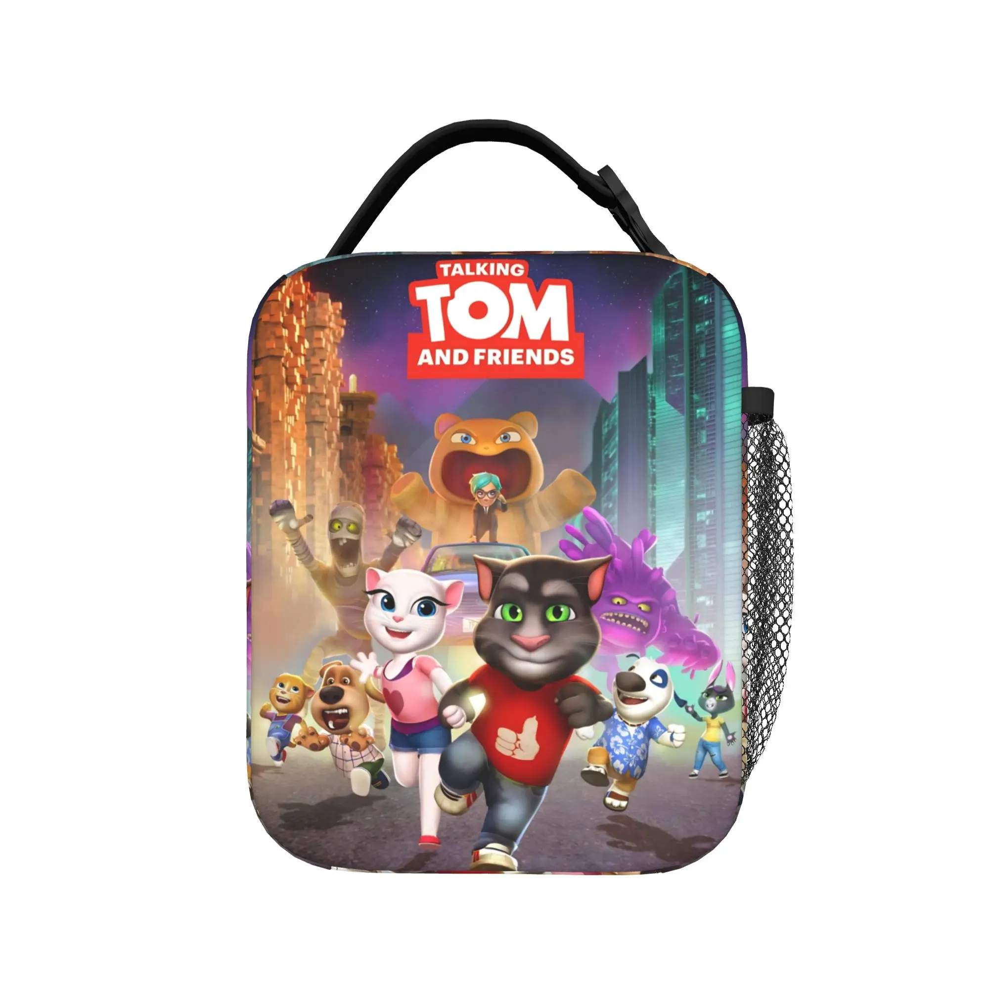 T-Talking T-Tom And F-Friends Insulated Lunch Bag for Men Women  Food Container Portable Thermal Cooler Lunch Boxes For Travel