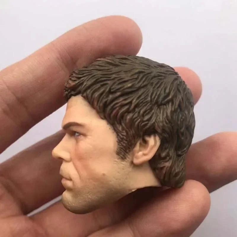 1/6 Schaal Medicijnhoofd Beeldhouwt Forensisch Michael C Hall Head Carving Model Voor 12 Inch Actiefiguurspeelgoed