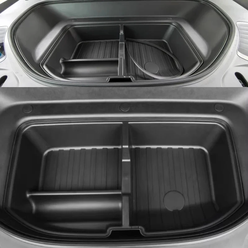 Car Front Trunk Storage Box Fit for Xpeng G9 2022 2023 2024 Modified Auto Trunk Lower Storage Box Car Interior Accessories