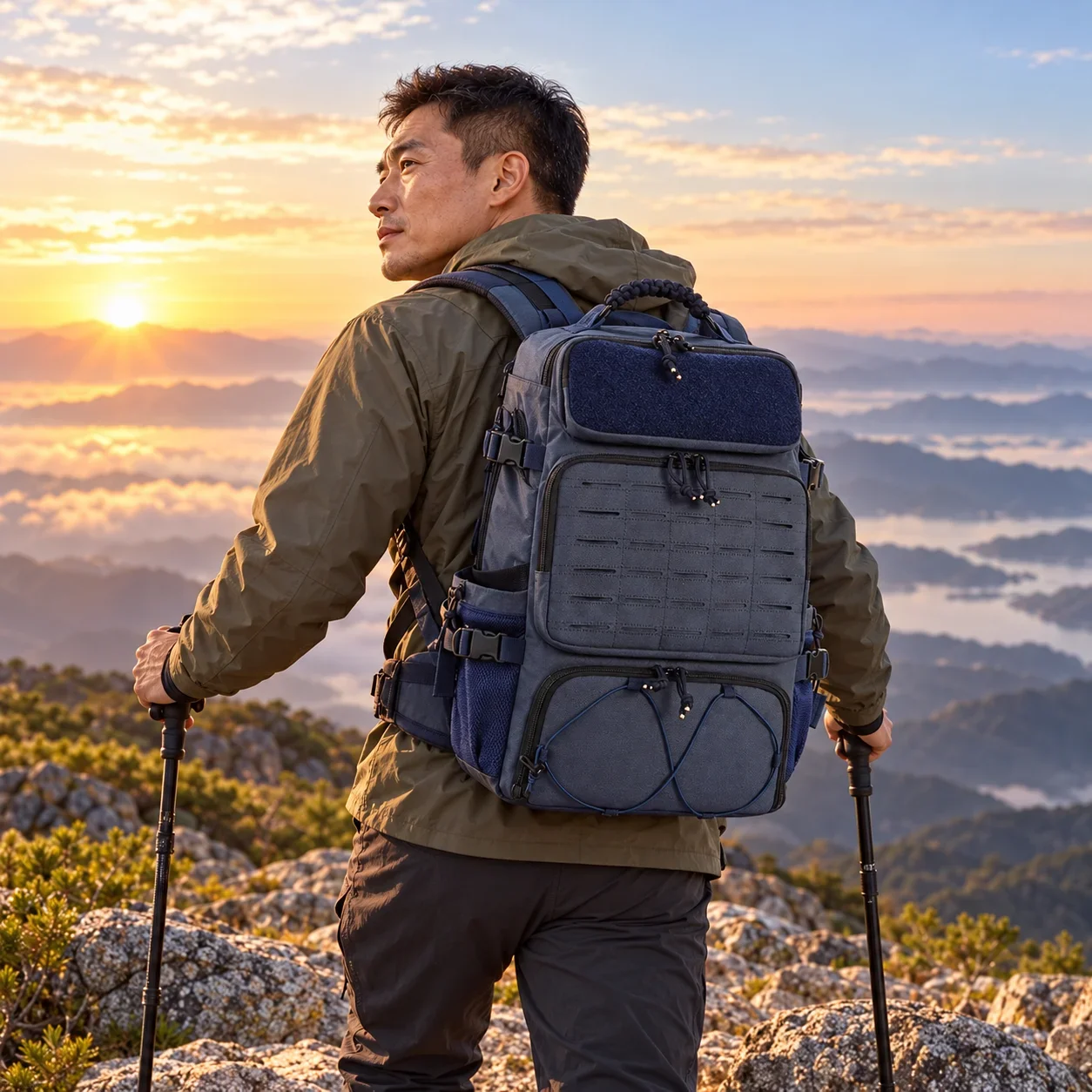 Tactical Backpack, Large-capacity Waterproof and Wear-resistant Outdoor Multi-functional Backpack, Mountain Climbing Storage Bag
