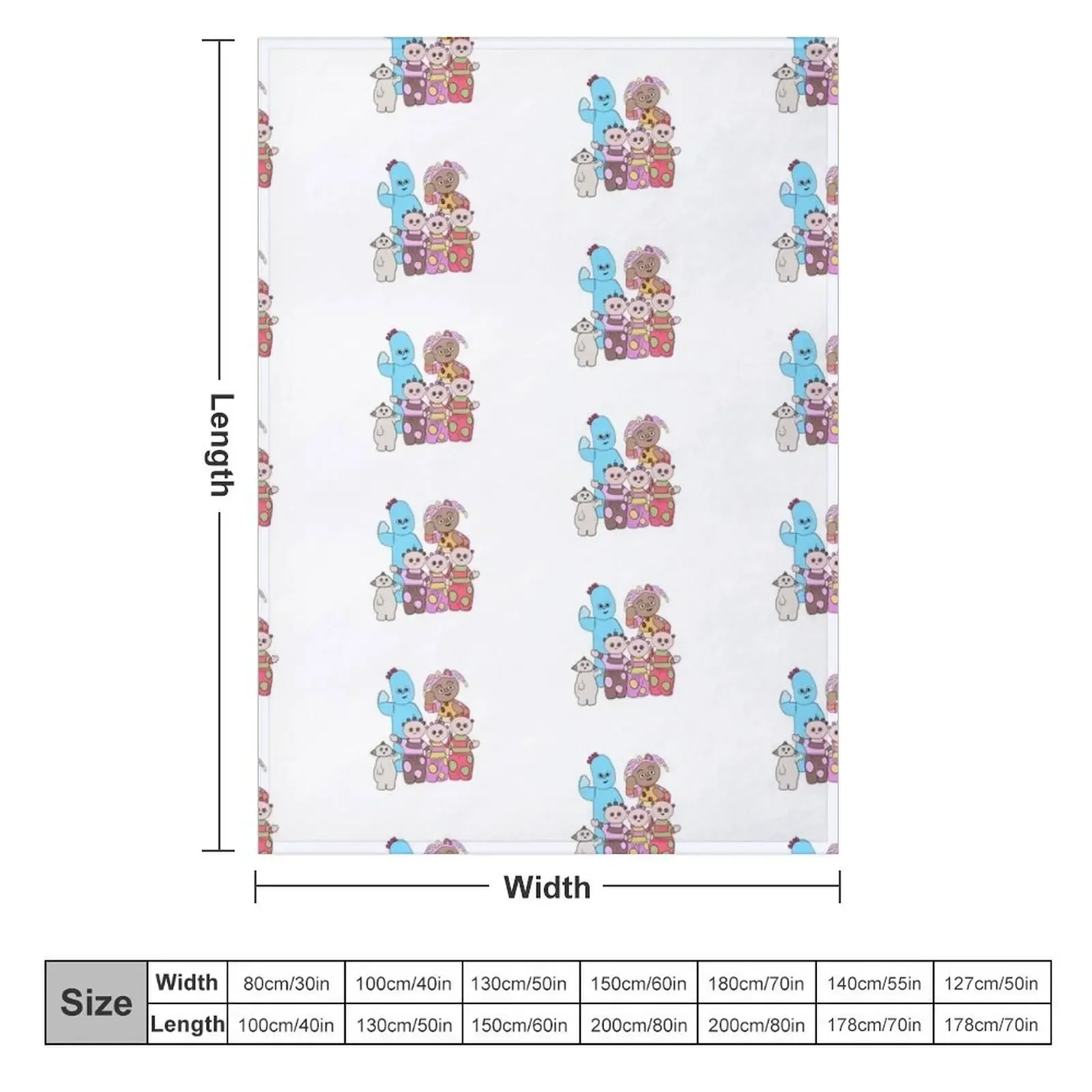 Iggle piggle , upsy daisy, Makka Pakka Throw Blanket Decorative Sofas christmas decoration Blankets