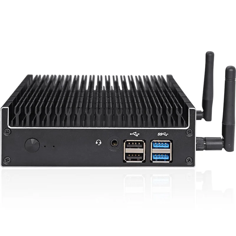 Fanless mute mini host micro computer desktop machine i5 small projection office industrial computer