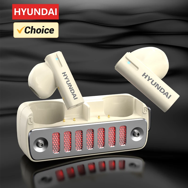 Choice HYUNDAI HY-Y18 TWS Bluetooth Earphones Wireless Music Headset Chain Lanyard Low Latency HD Call Gaming Earbuds With Mic