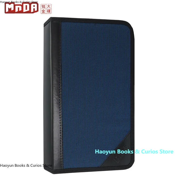 Support de CD pour visière de voiture pour 80 disques, sac de rangement pour CD/DVD en toile bleue, sac en toile, portefeuille pour CD en toile Durable et résistant aux rayures