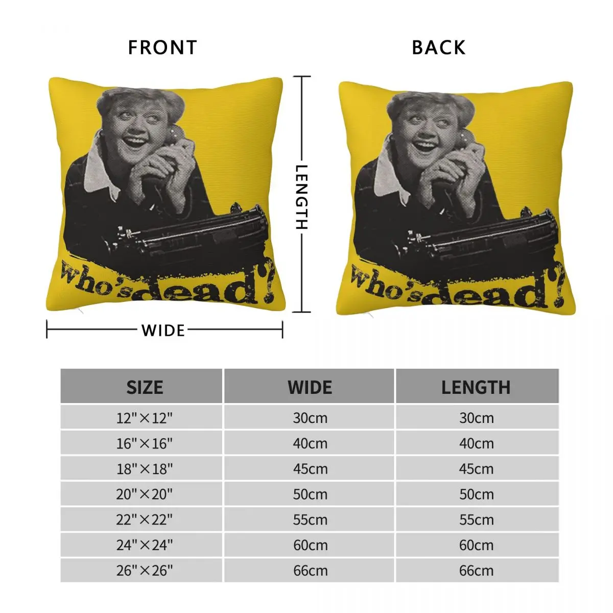 Murder She Wrote Jessica Fletcher Square Pillowcase Polyester Linen Velvet Printed Zip Throw Pillow Case Sofa Cushion Cover 18