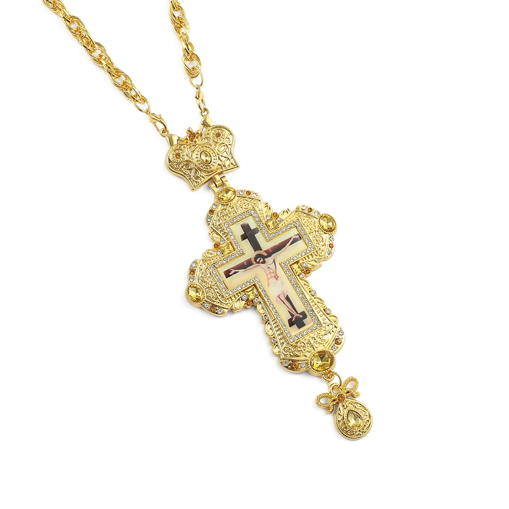 Mode Religie Christelijke Jezus Kruis Ketting Voor Vrouwen Elegant Banket Feest Sieraden Religieuze Geloof Accessoires Geschenken