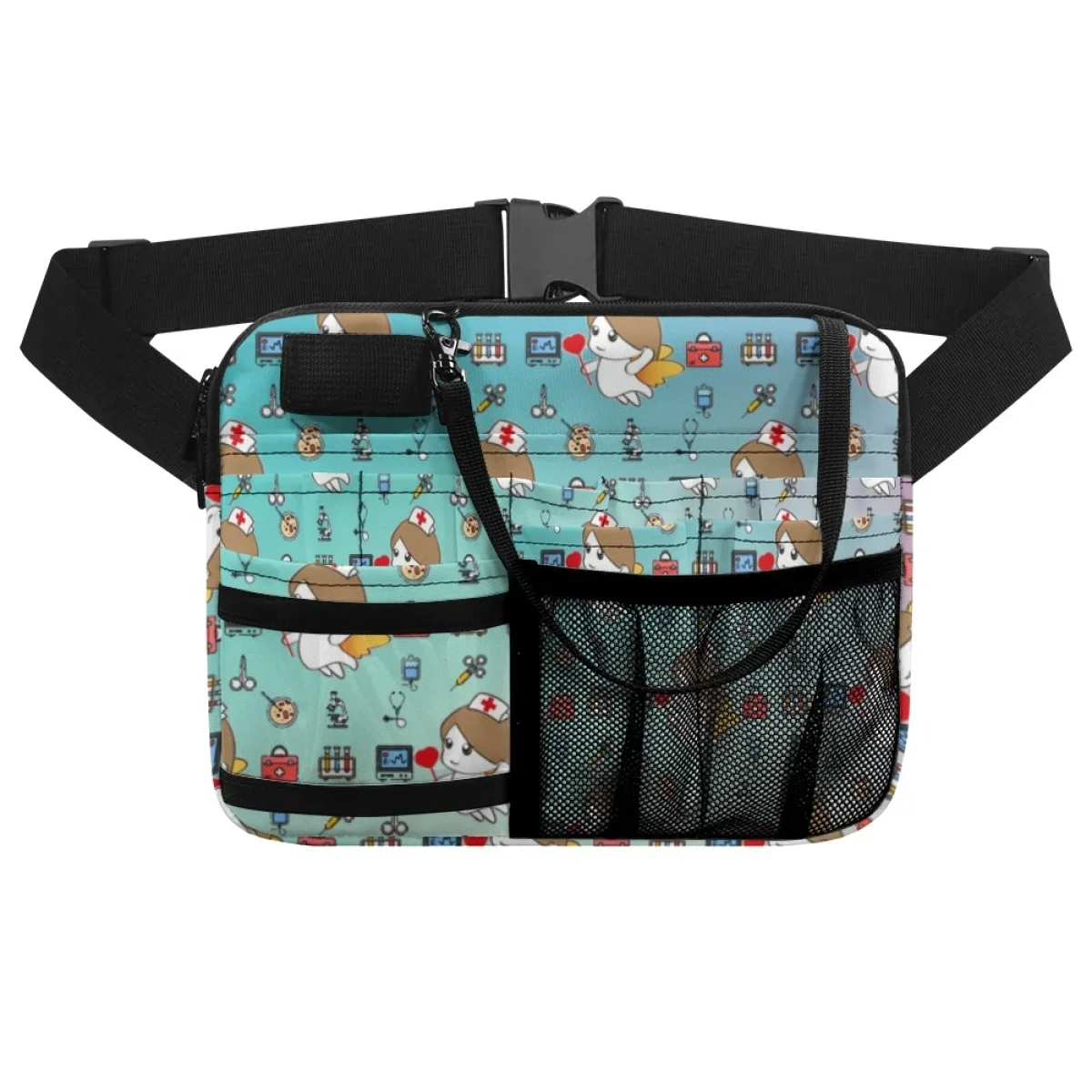 Nursing Fanny Pack Belt Organizer For Women Cartoon Medical Designer Casual Women Waist Bags for Stethoscope Medicine Storage