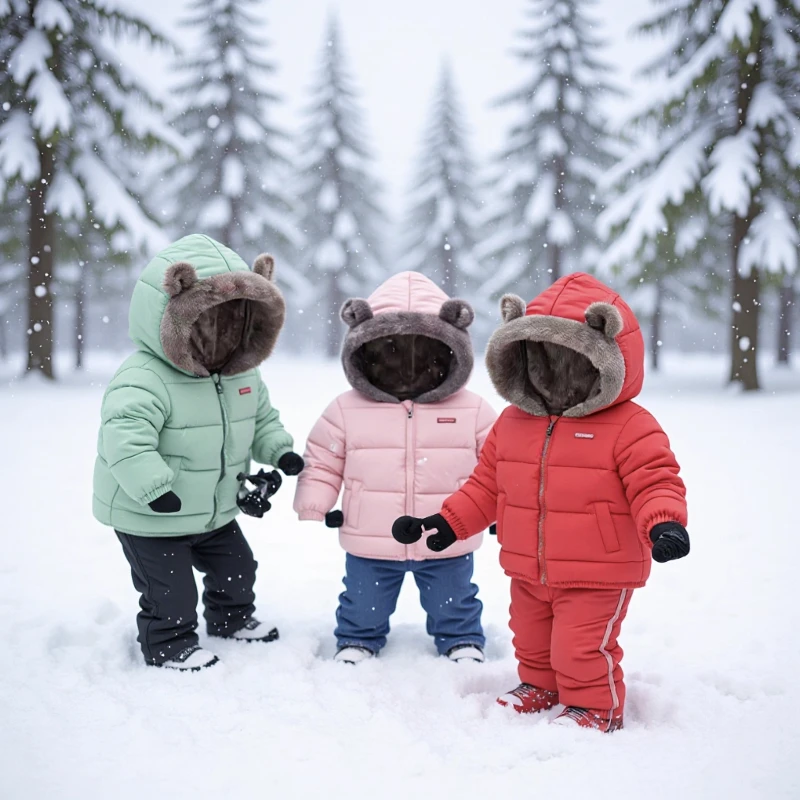 

Kids Clothes Boys Girls Clothes Boy Clothes Fin Cotton Coat for Boys Down Cotton Coat for Girls Thickened Children's Fin Coat