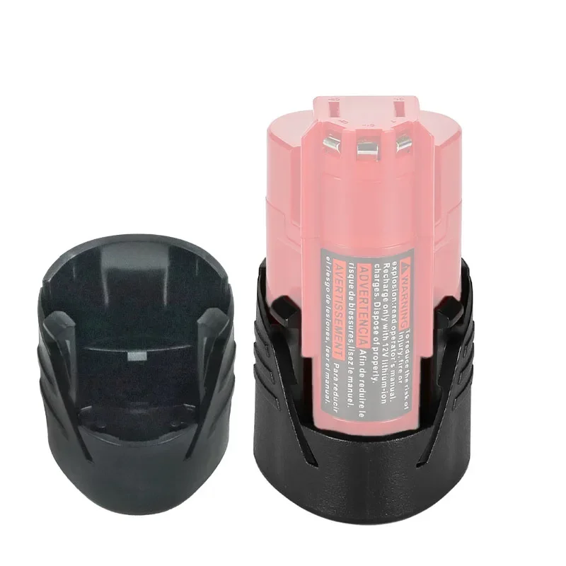 Imagem -03 - para M12 12v Bateria de Íon de Lítio Plástico Inferior Case Caixa Peças para Milwaukee 48112411 Li-ion Acessórios de Acessórios de Bateria
