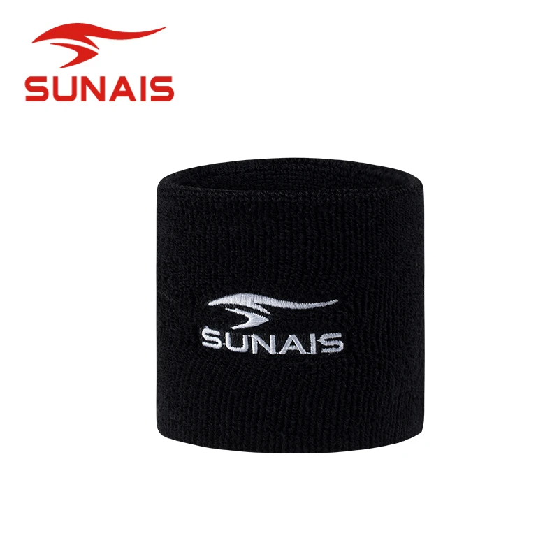 

SUNAIS Sports Wristbands, Cotton Elastic Wrist Support for Sweat Absorption, Breathable Gym Wrist Guards for Basketball Football