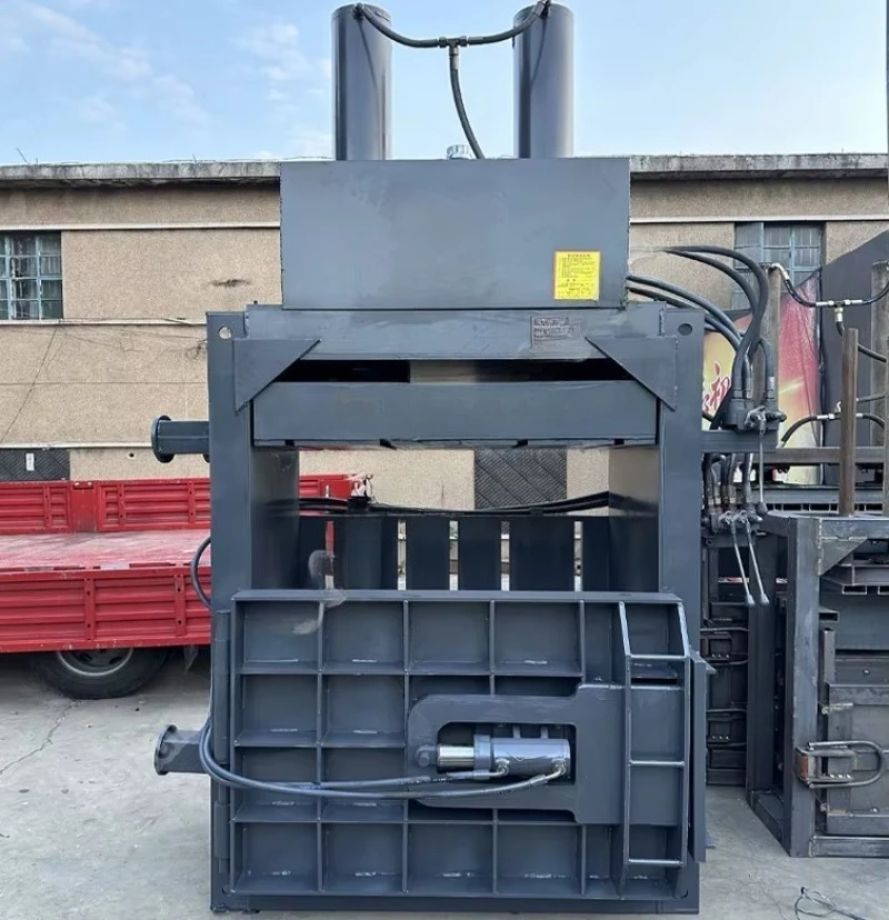 Industrial Vertical Baler Machine Hydraulic Compactor for Waste Paper Plastic Aluminum Can Recycling Plant