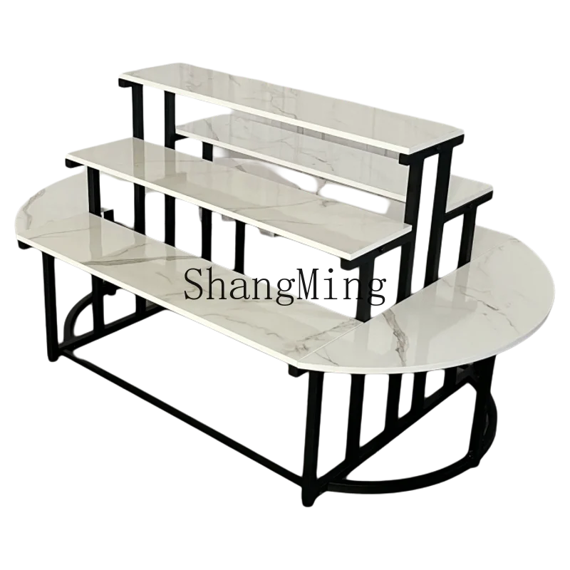 CLclothing flower shop middle display shelf display stand shoe store Nakajima display rack trapezoidal exhibition hall bag