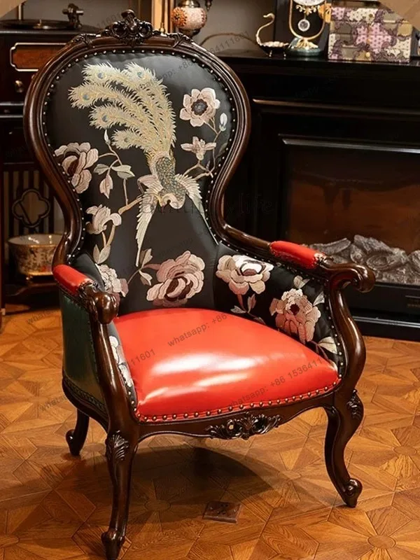 

Диван-кресло из массива дерева для гостиной, одноместный диван для спальни