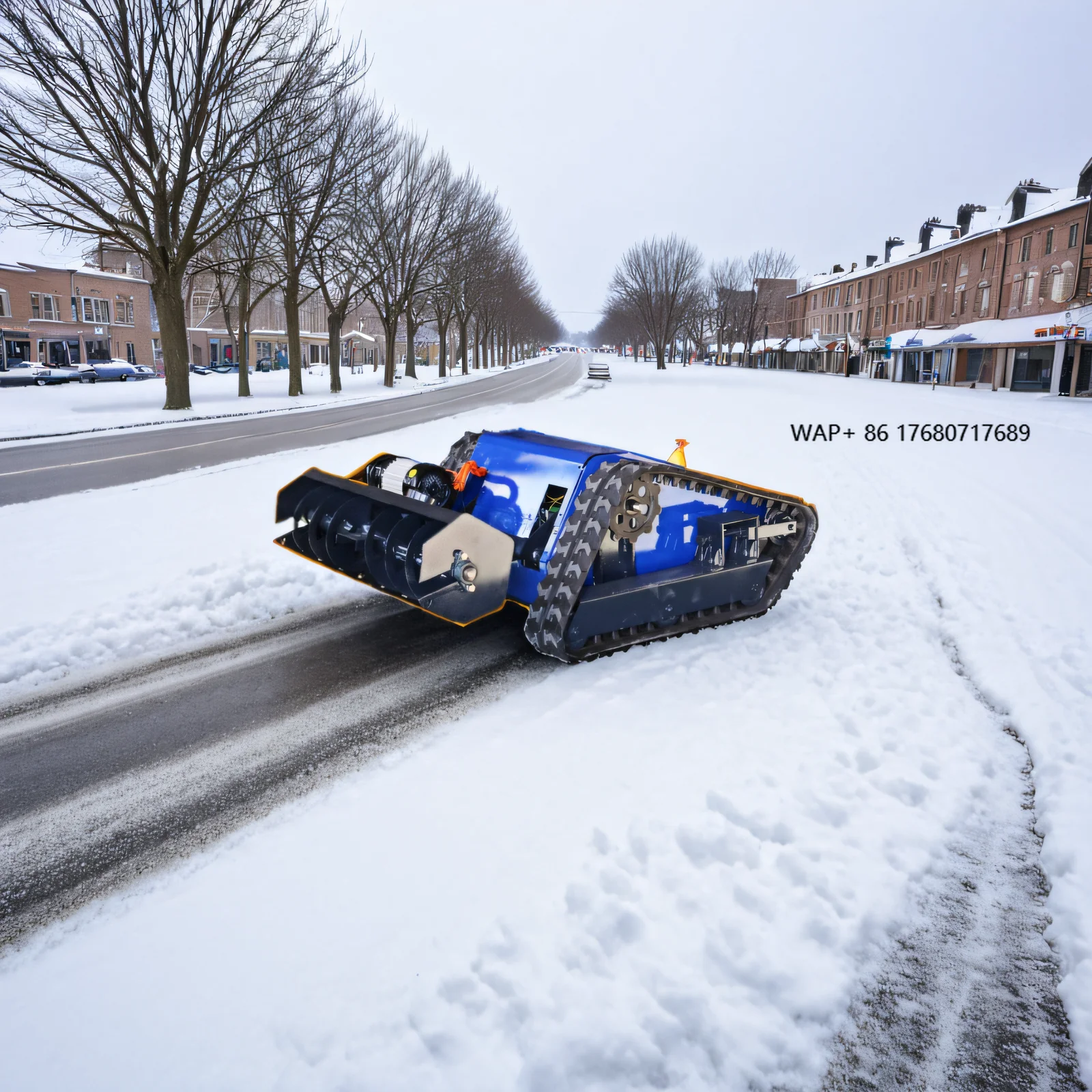 ANTS Remote Control Snow Blower Battery Compact Snow Plow Quickly Clears  Electric Snow Shovel