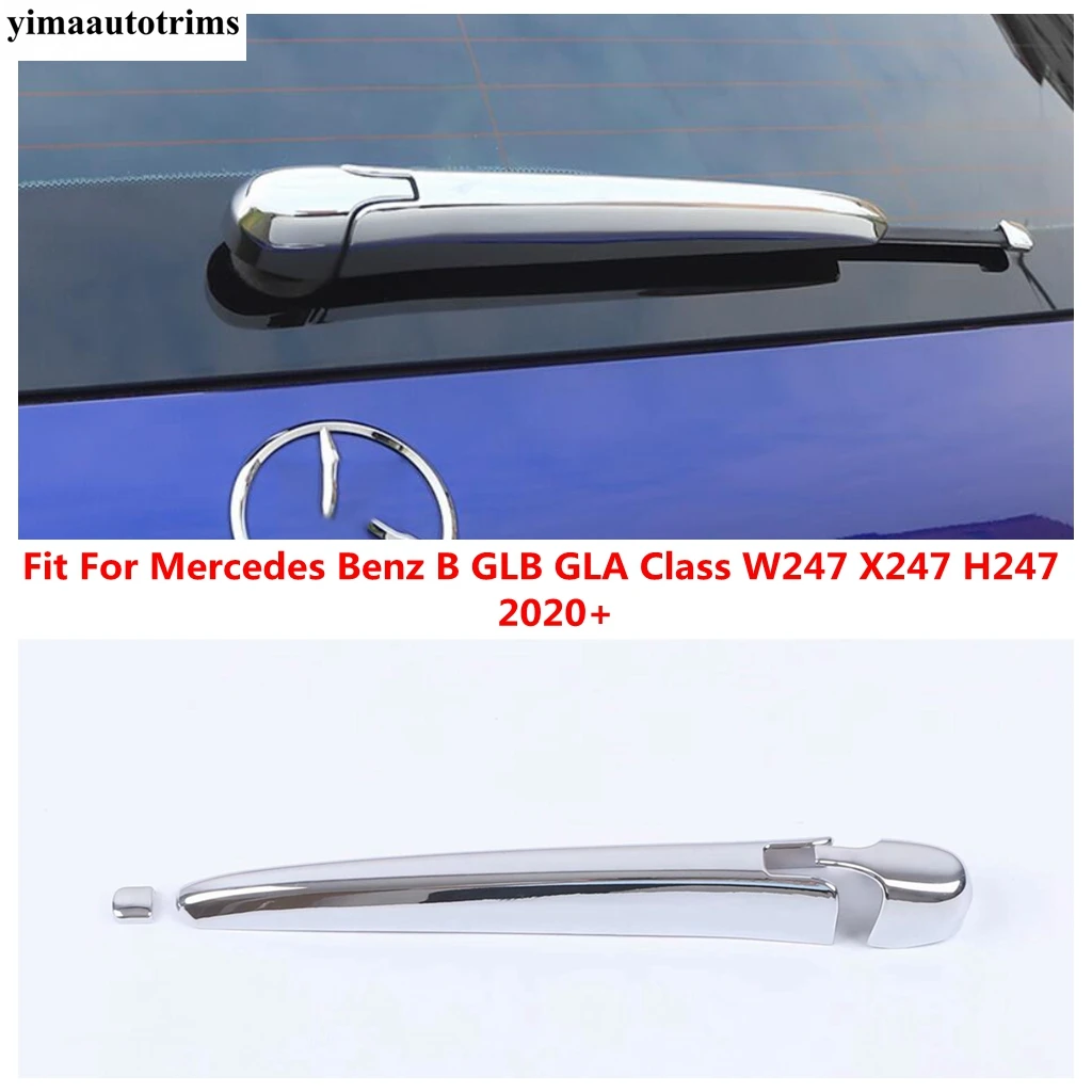 Car Accessories Rear Trunk Window Wiper Rain Decoration Cover Trim For Mercedes Benz B GLB GLA Class W247 X247 H247 2020 - 2024