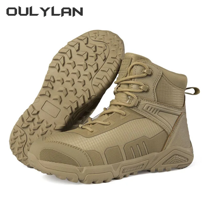 Men's Military Boots Hiking Desert Tactical Boots Men Special Force Climbing Shoes Sports Waterproof Ankle Boots Mens Work Boots