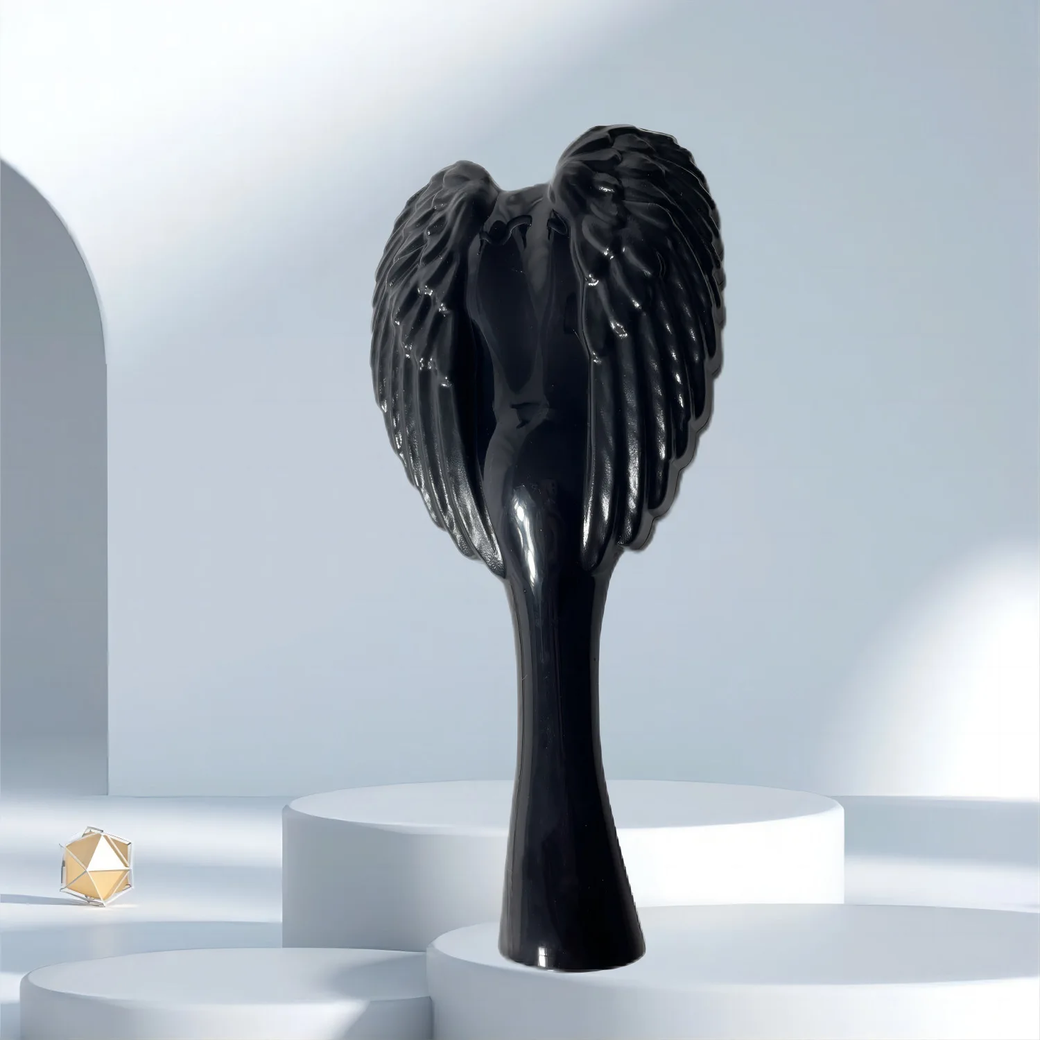 Professionelle Mini-Tangle-Angel-Haarbürste, antistatische Haarbürste, Entwirrungsbürste mit Luftkissen für Salon-Friseurwerkzeuge – Detail 6