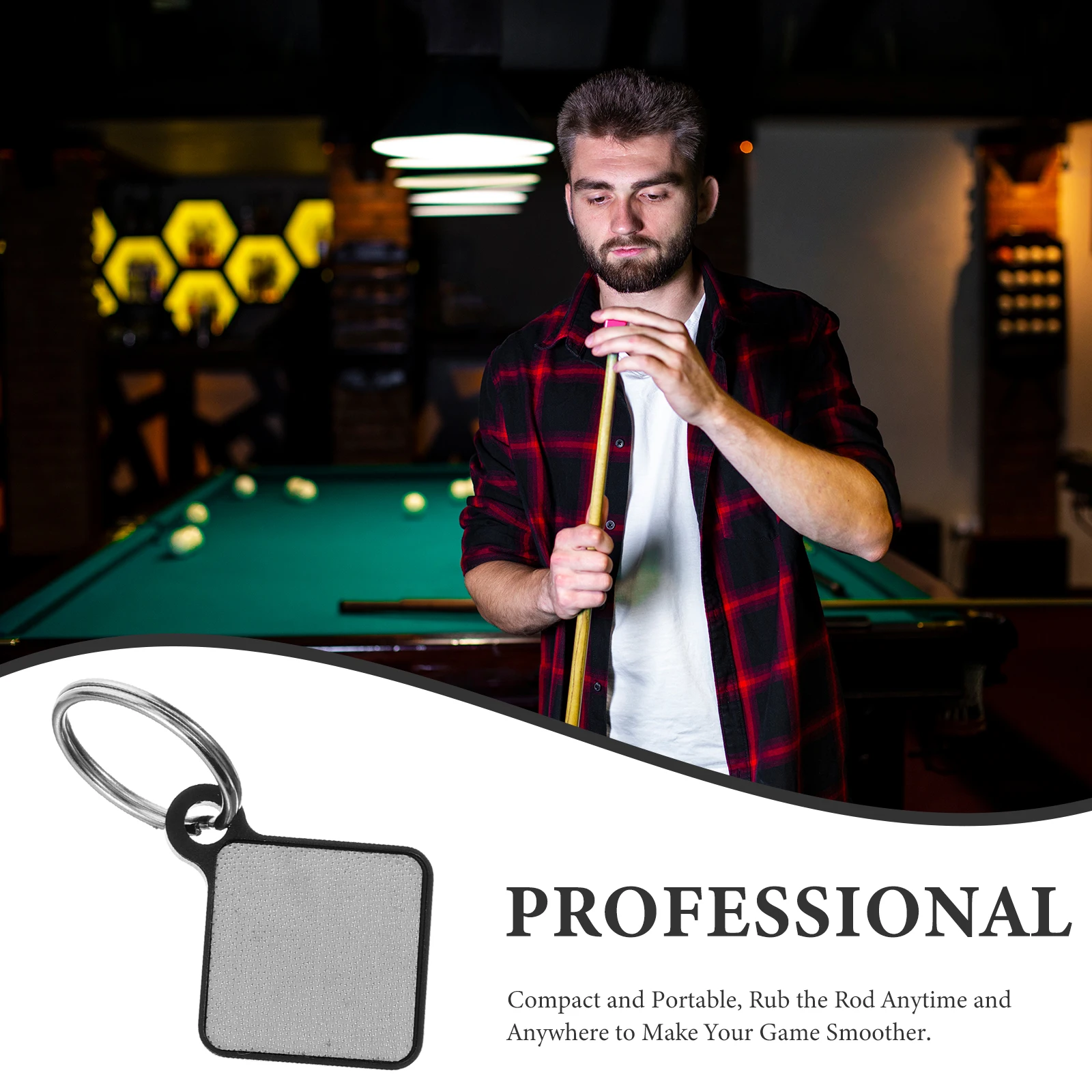 

Frosted Washboard Pool Cue Tip Shaper Aluminum Billiard Maintenance Tool Burnisher File Repair Kit for Sports Entertainment
