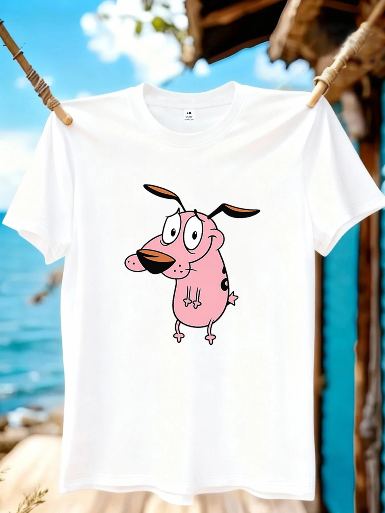 

【YJ01421】Женская футболка больших размеров с милым мультяшным принтом щенка, летняя повседневная модель с коротким рукавом, модная универсальная одежда