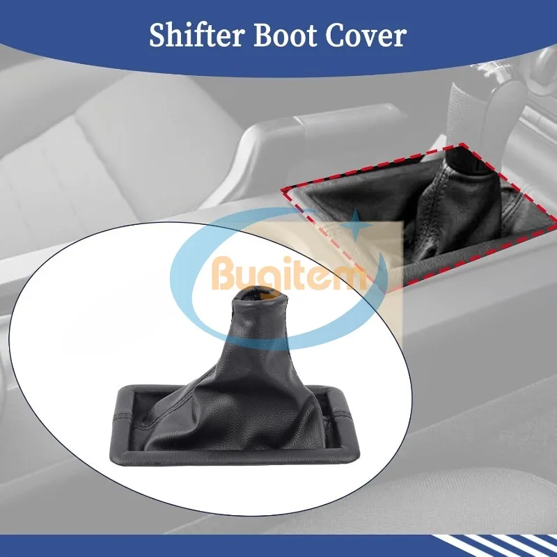 Shift Boot 8R3Z-7277-AA Shifter Boot Cover Suitable For Ford Mustang 2005-2009 Manual Transmission Gear Change Lever 8R3Z7277AA