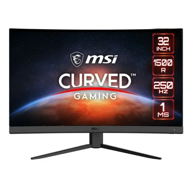 

MSI G32C4X 32 inch curved 250Hz 1Ms HDR display response VA screen 1500R curvature professional gaming monitor HDMI+DP