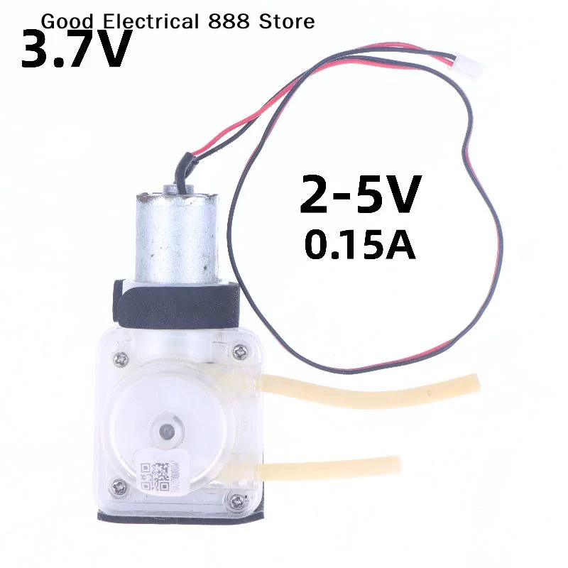 1Pcs Micro DC 3V 3.7V Peristaltic Water Pump Self Priming Pump Can Change Flow Direction of Inlet and Outlet Small Liquid Pump