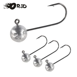 ORJD 10pcs Fishing Hooks 0.5g 1g 1.5g 2g 2.5g 3g 5g 7g 10gCrank Jig Head Hook Head Jig Lure Hard Bait Soft Worm Hook For Fishing
