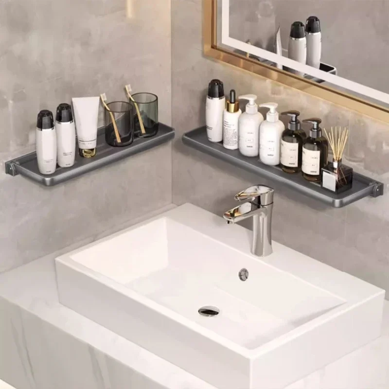 Bathroom Shelves Wall Mounted Foldable Shelf for Bathroom 12/16inch Waterproof Shower Shelf Rack for Laundry Toilet Room