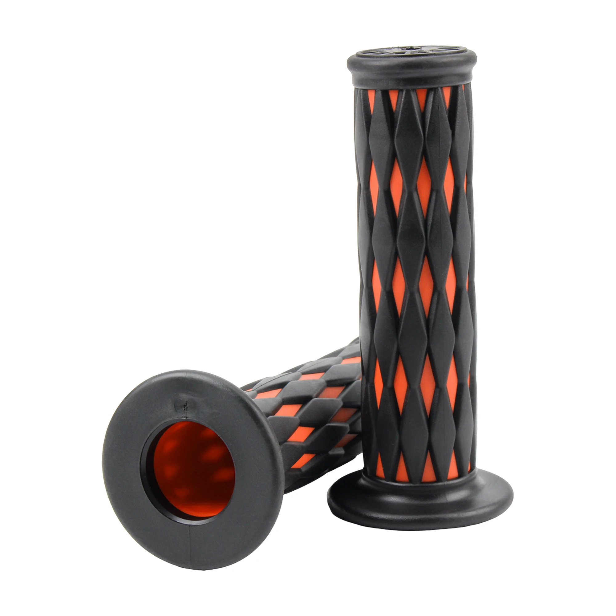 Universelle Motorrad-Lenkergriffe 22mm 24mm Diamantmuster Rutschfeste Gummi-Handgriffe für Dirt Bike ATV Roller Custom – Detail 11