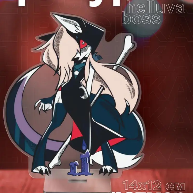 Acrylic Standee for Helluva Boss Loona Beelzebub Loona Striker Diy Anime Cartoons Acrylic Standing Plates Decoration Toy Gifts