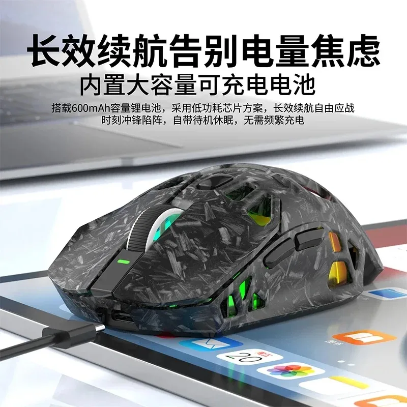 K-Snake X9 Pro Triple Mode Bluetooth Gaming Mouse,PAW3311 Sensor Ultra Light Design with Magnetic Charging Dock for Esports