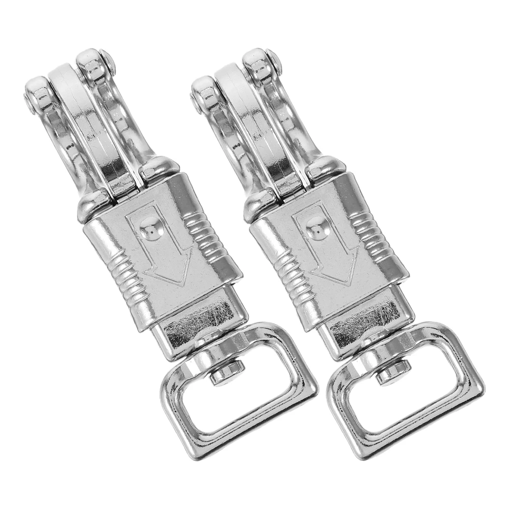 2 قطعة المدمجة خفيفة الوزن الفروسية هوك الربيع خطافات إطباقية للحبال الحصان المقود كليب ركوب لوازم استخدام متعدد الاستخدامات